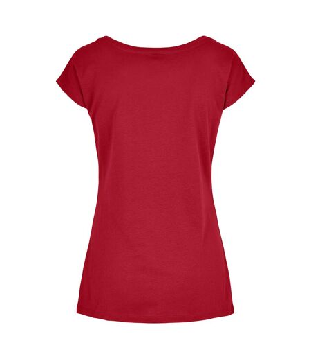 T-shirt femme bordeaux Build Your Brand Build Your Brand