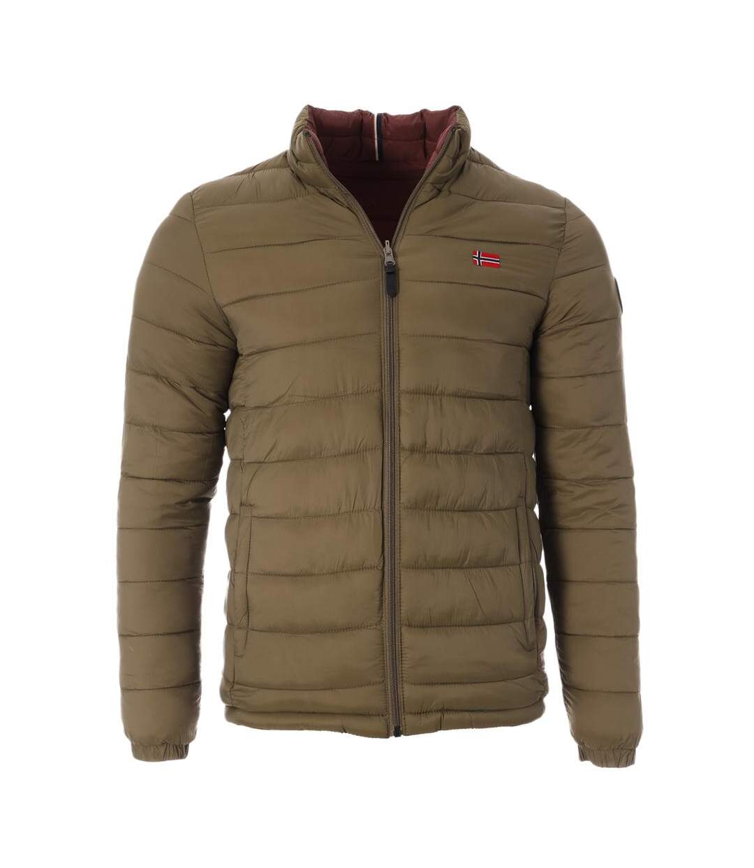 Doudoune bordeaux/verte homme geographical norway california - 3xl-3