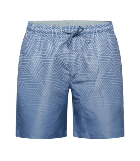 Short De Bain Motif/style Géométrique Layotta Homme Bleu Marine Crosshatch