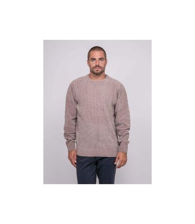 Pull ras de cou avec torsades LITURIN