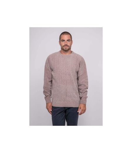 Pull ras de cou avec torsades LITURIN