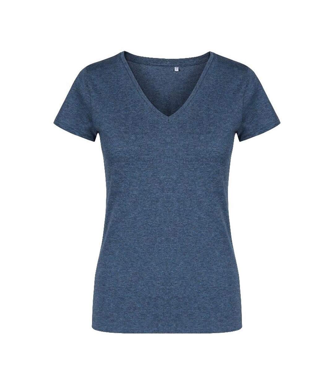 T-shirt Femme Bleu Marine Chiné X.O By Promodoro-1