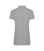 Womens/ladies polo shirt heather grey PRO RTX