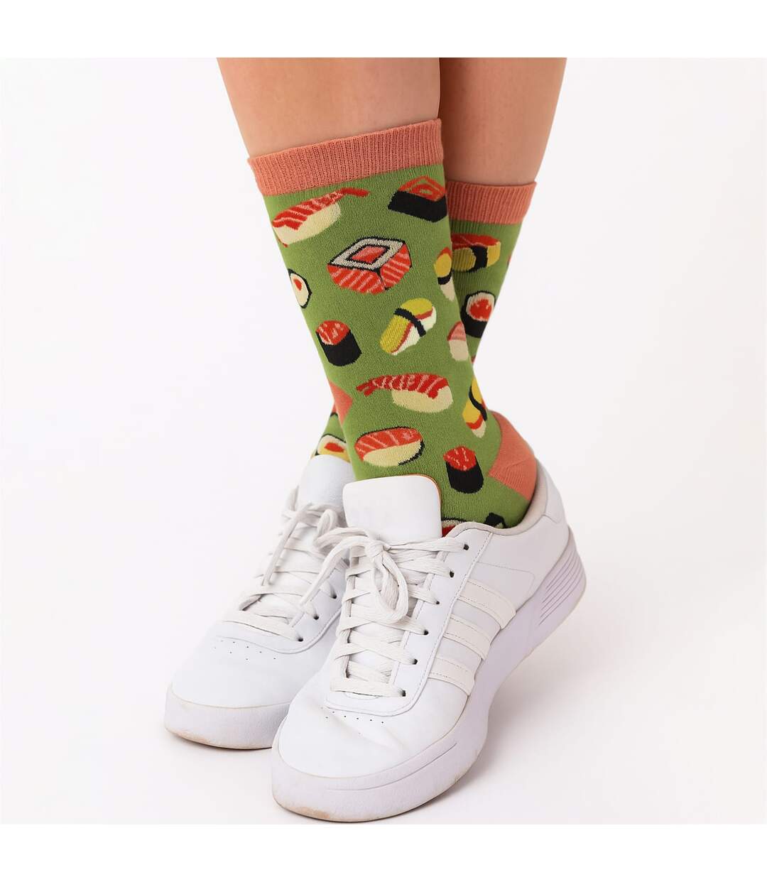 Miss Sparrow - Chaussettes Fantaisie Femme Bambou Motif Sushi Douces Cadeau-5