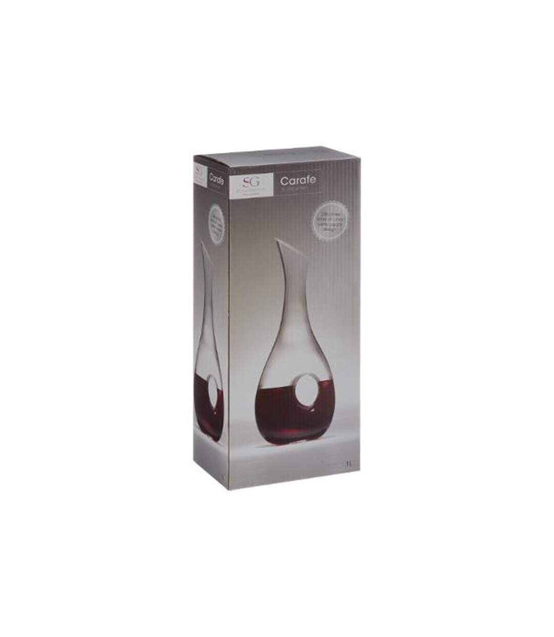 Carafe Design en Verre Goutte 1L Transparent-2