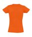 SOLS Womens/Ladies Imperial Heavy Short Sleeve Tee (Orange)