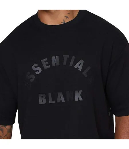 T-shirt Motif/style Arc Homme Noir Blank Essentials
