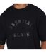 T-shirt Motif/style Arc Homme Noir Blank Essentials-4