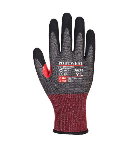 Unisex adult a673 cs f18 nitrile cut resistant gloves m black Portwest