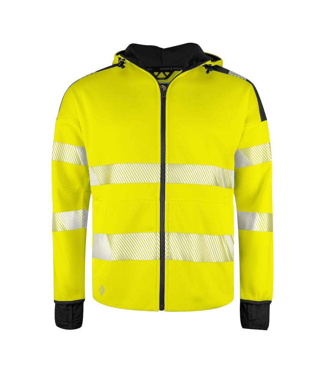 Veste à capuche homme jaune / noir Projob-1