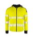Projob Mens Hi-Vis Long Cuff Hooded Jacket (Yellow/Black) - UTUB782