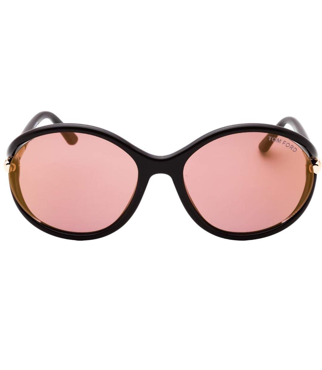 Lunettes De Soleil Motif Brillant Melody Femme Taille Unique Marron Foncé Rose Clair Tom Ford-1