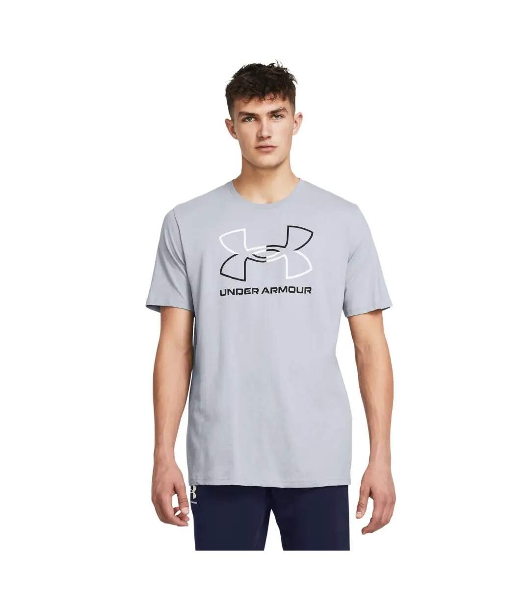 T-shirt Manches Courtes Foundation Homme Gris Under Armour-1