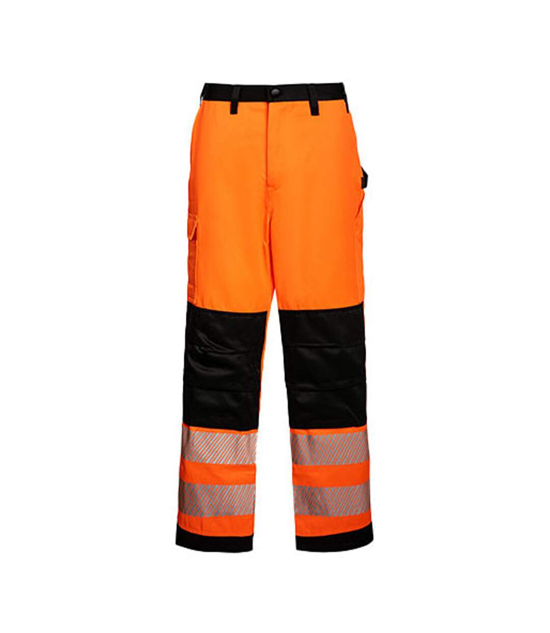Pantalon De Travail Motif/style Haute Visibilité Eos Homme Orange Noir Korntex-1