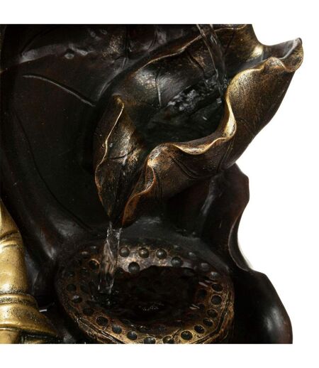 Fontaine & Bouddha Déco Kalyani 39cm Noir & Or