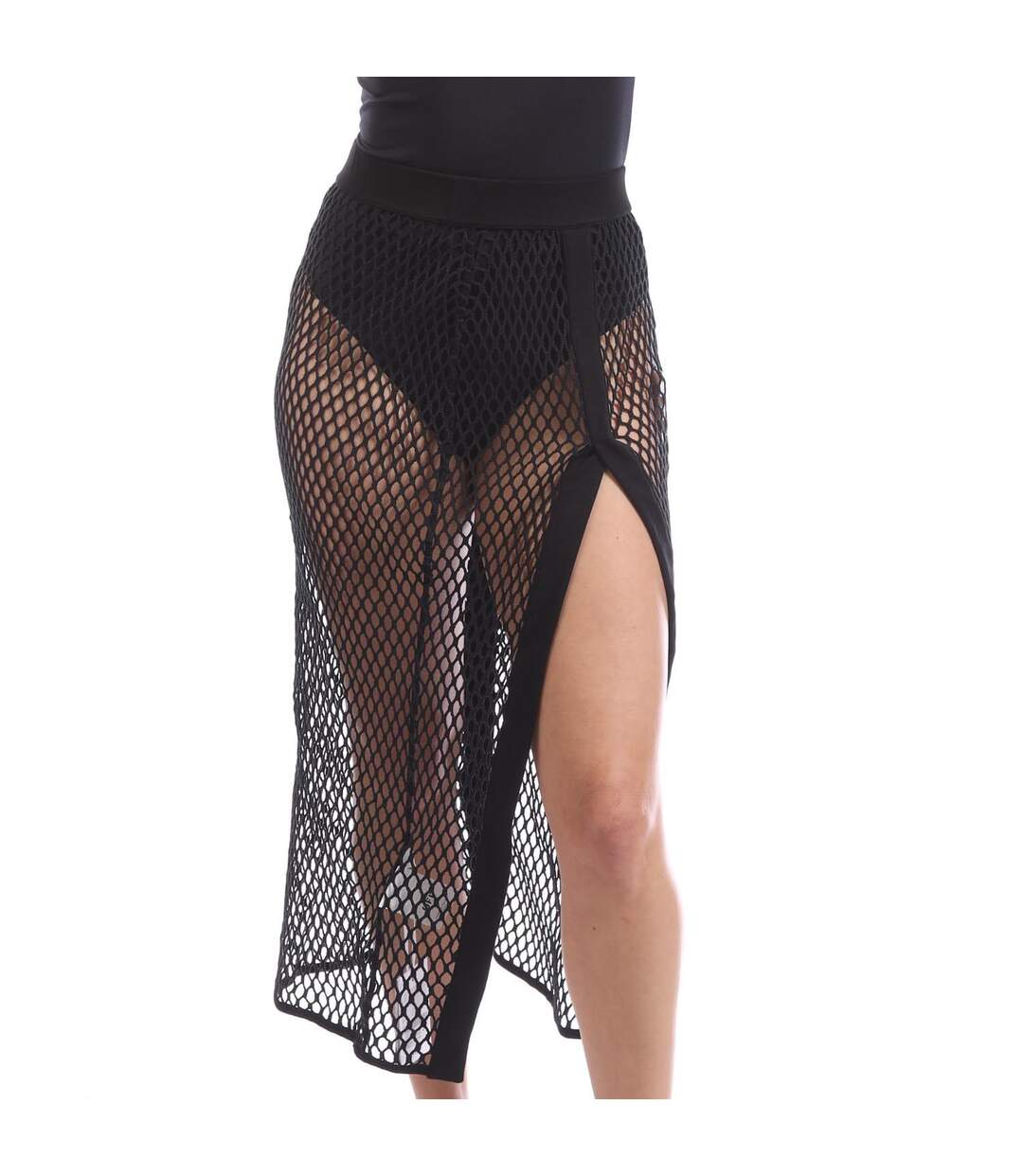 Jupe Longue Motif/style Logo Femme Noir Off White-2
