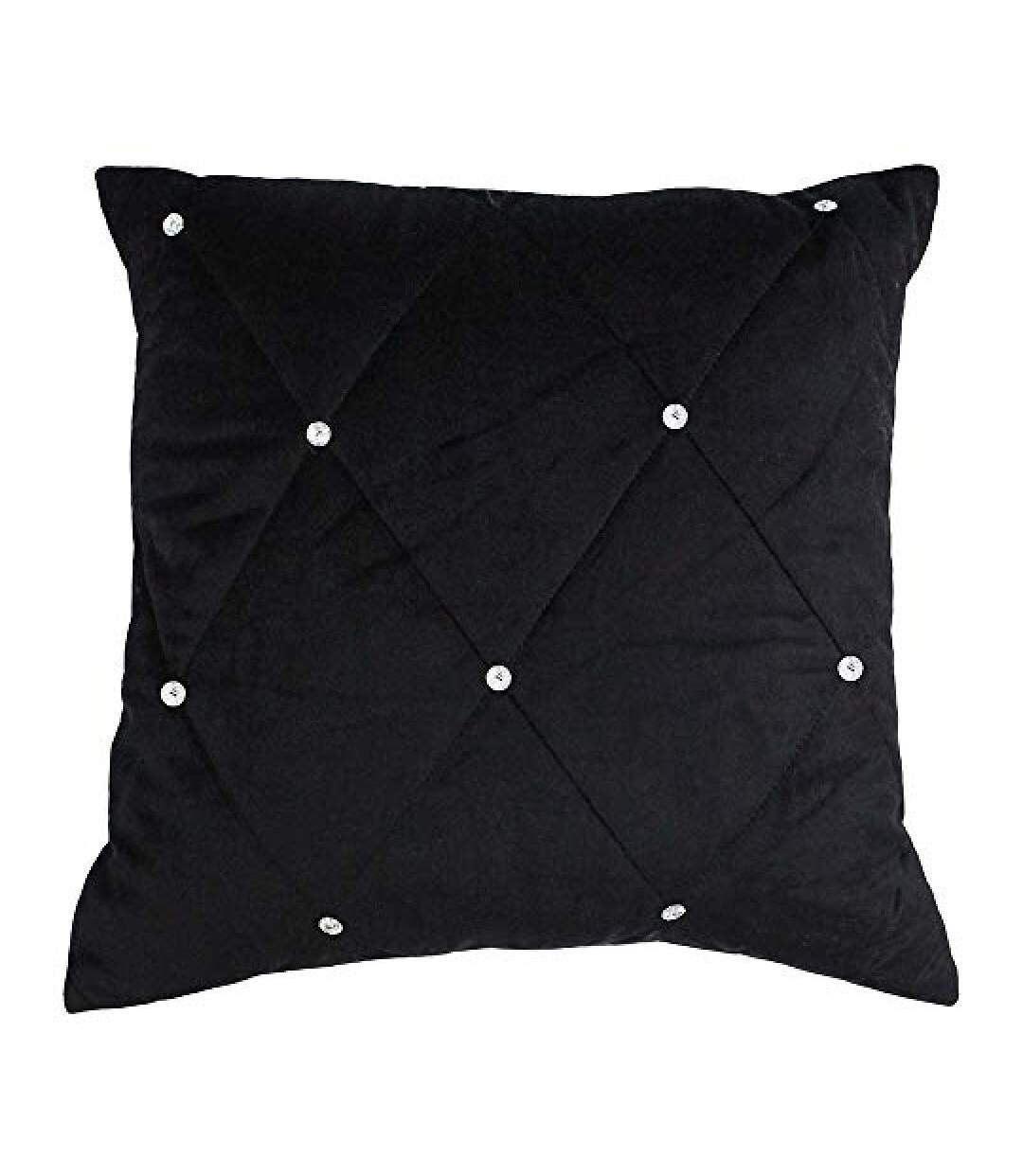 Riva Paoletti New Diamante Cushion Cover (Black) - UTRV1285