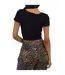 Haut Court Femme Noir Brave Soul-3
