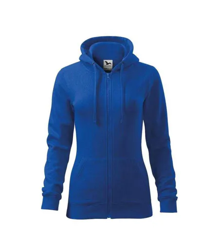 Womens/ladies Trendy Hoodie Blue Malfini