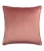 Hoem Lanzo Piped Velvet Cut Throw Pillow Cover (Plaster Pink) (45cm x 45cm) - UTRV3312