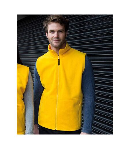 Result Mens Active Anti Pilling Fleece Bodywarmer Jacket (Yellow)