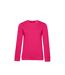 B&C Womens/Ladies Organic Sweatshirt (Bright Magenta) - UTBC4721