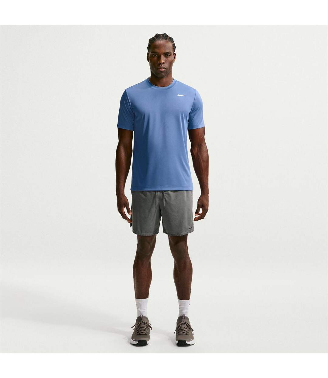 T-shirt Motif/style Swoosh Homme Bleu Indigo Gris Bleu Foncé Nike-4