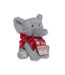 Elephant plush dog toy one size grey/red Good Boy