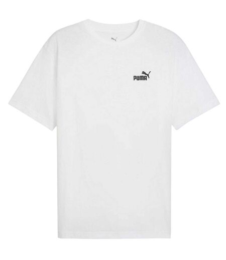 Mens No.1 Small Logo Short-sleeved T-shirt  White Puma