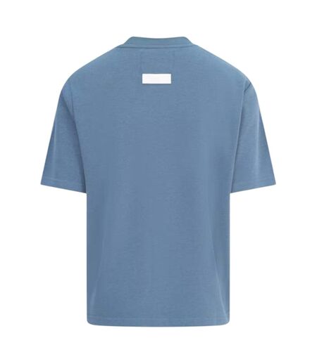 Womens/ladies Oversized Boyfriend T-shirt Orion Blue Blank Essentials