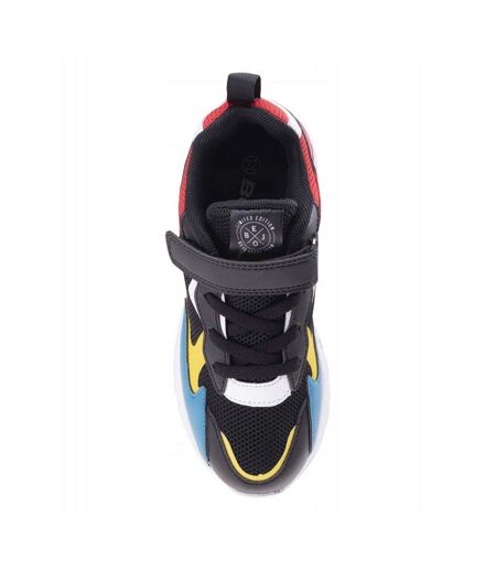 Baskets Agepi Ado Noir Vert Jaune Rouge Bejo