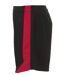 Short de foot adulte OLIMPICO 01718 - noir et rouge