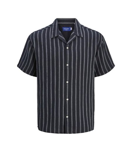 Chemisette gaze de coton marine homme jack & jones reaster - l