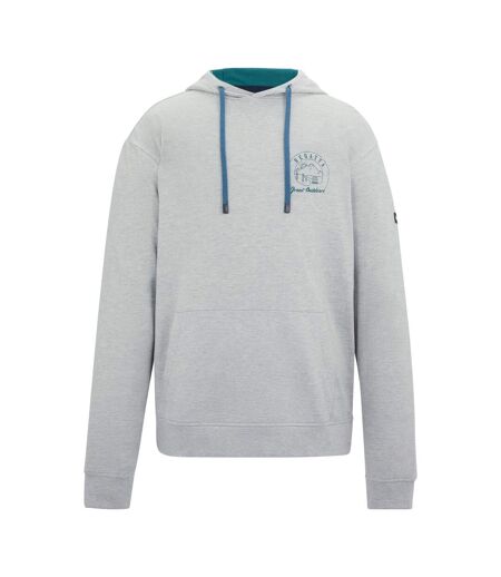 Sweat À Capuche Motif/style Imprimé Au Dos Cline Homme Gris Chiné Vert Méditerranéen Regatta