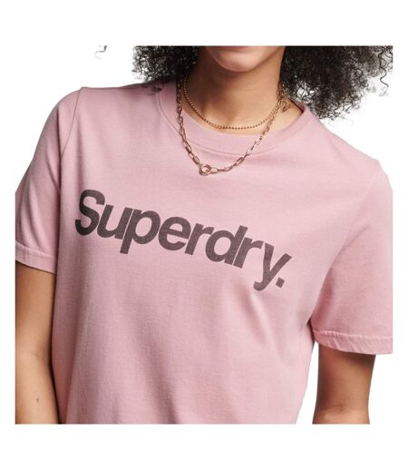 T-shirt Rose Femme Superdry CL Tee