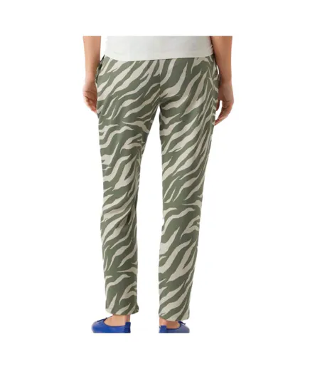 Pantalon beige/kaki femme mamalicious lyates