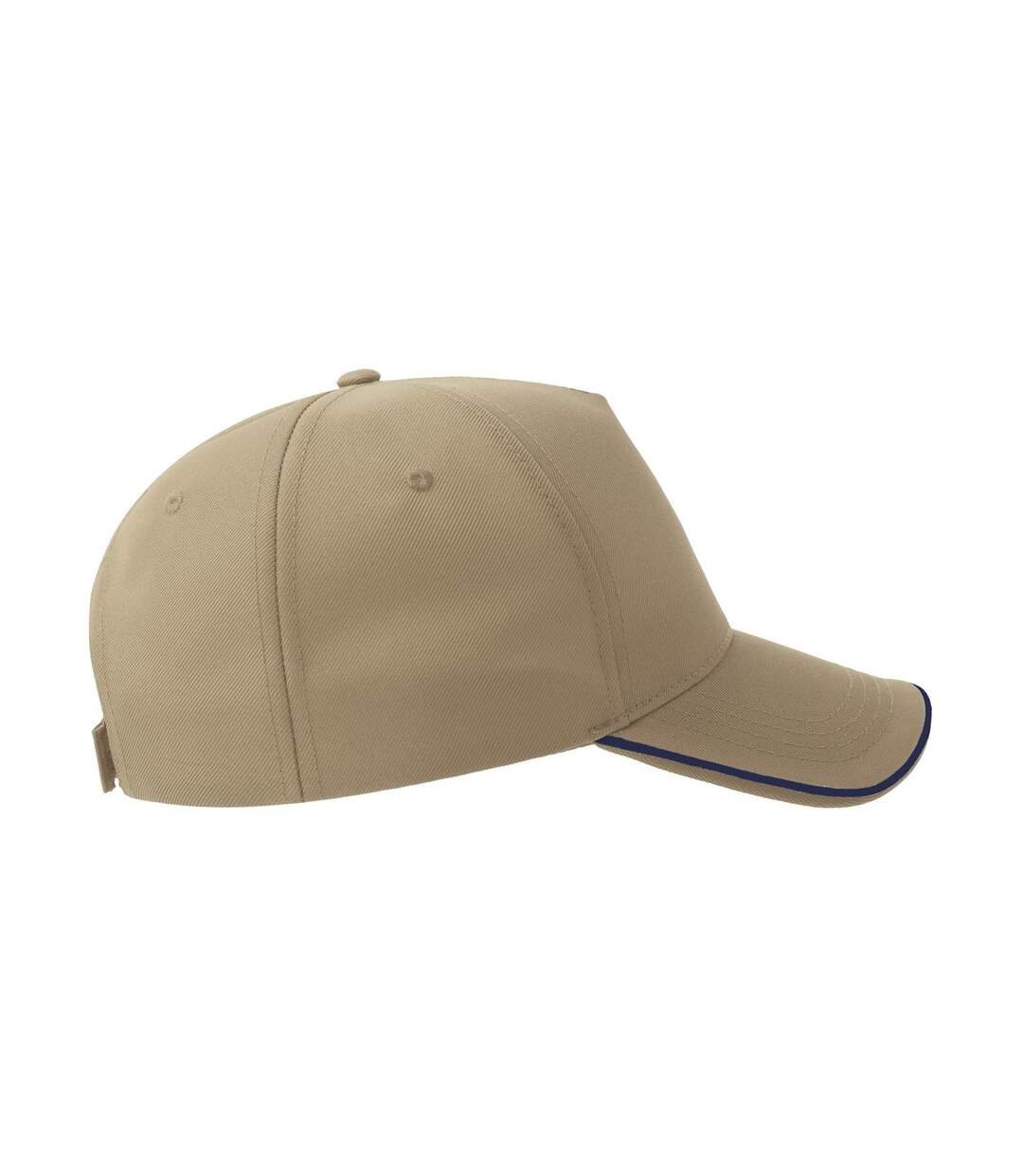 Casquette De Baseball Motif/style 5 Panneaux Recy Five Piping Adulte Marron Kaki Bleu Marine Atlantis Headwear-4