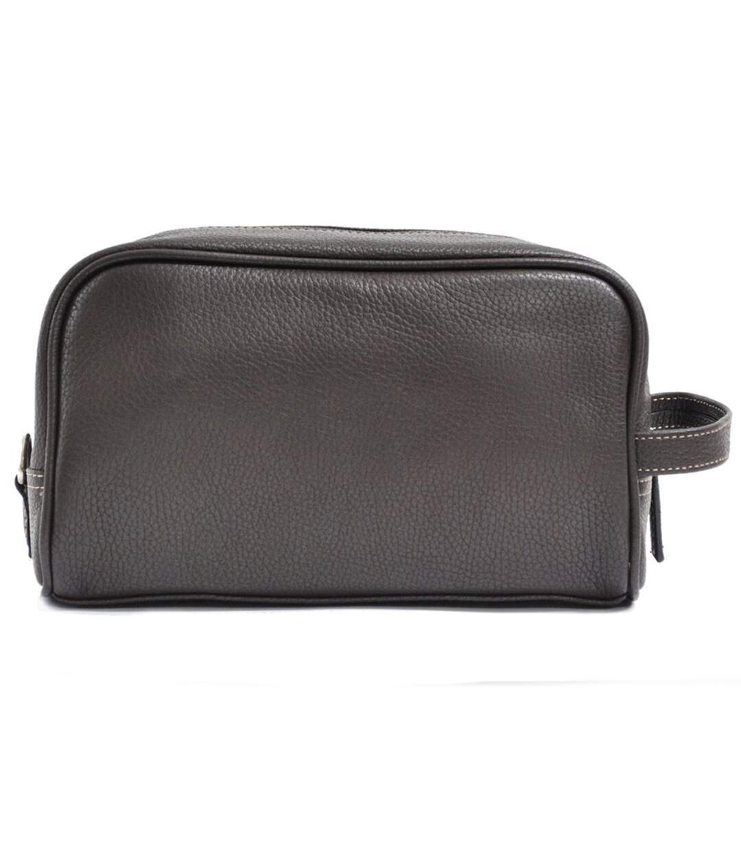 Katana - Trousse de toilette en cuir M - marron foncé - 6327-3