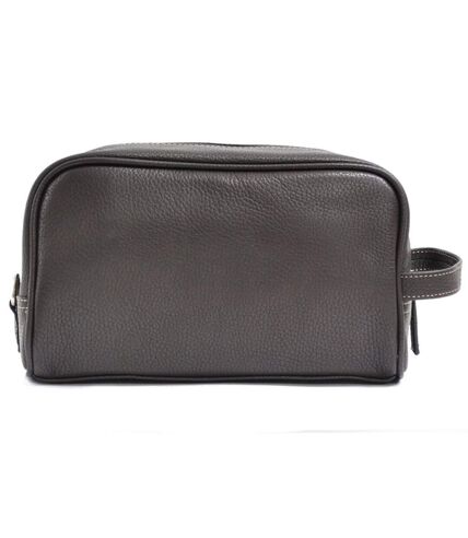 Katana - Trousse de toilette en cuir M - marron foncé - 6327