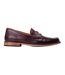Mens Garfield Leather Penny Loafers Bordo Base London-3