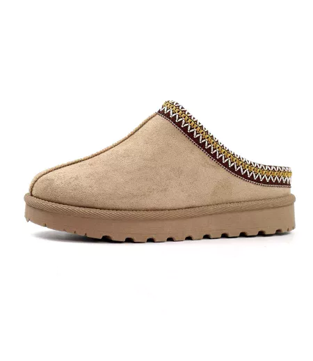 Chaussons Mules Nepal Femme Marron Clair Lunar