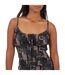 Robe À Bretelles Femme Gris Noir Brave Soul-4