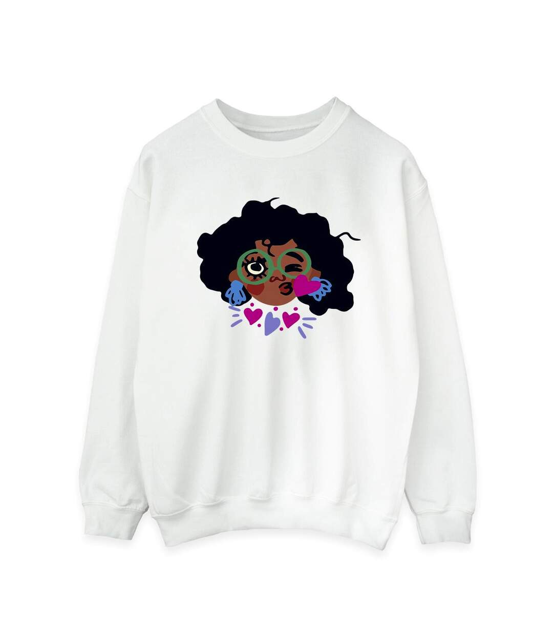 Disney Womens/Ladies Encanto Mirabel Kiss Sweatshirt (Blanc) - UTBI16898-1