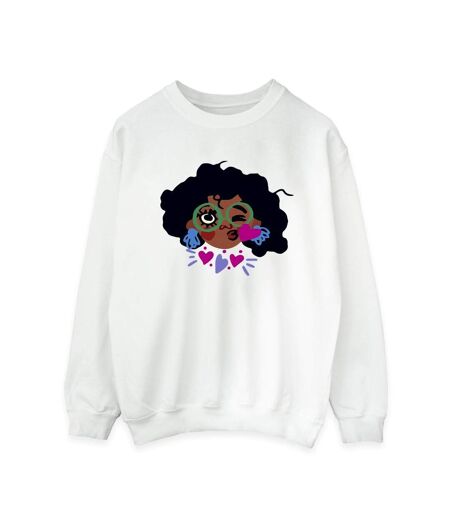 Disney Womens/Ladies Encanto Mirabel Kiss Sweatshirt (Blanc) - UTBI16898