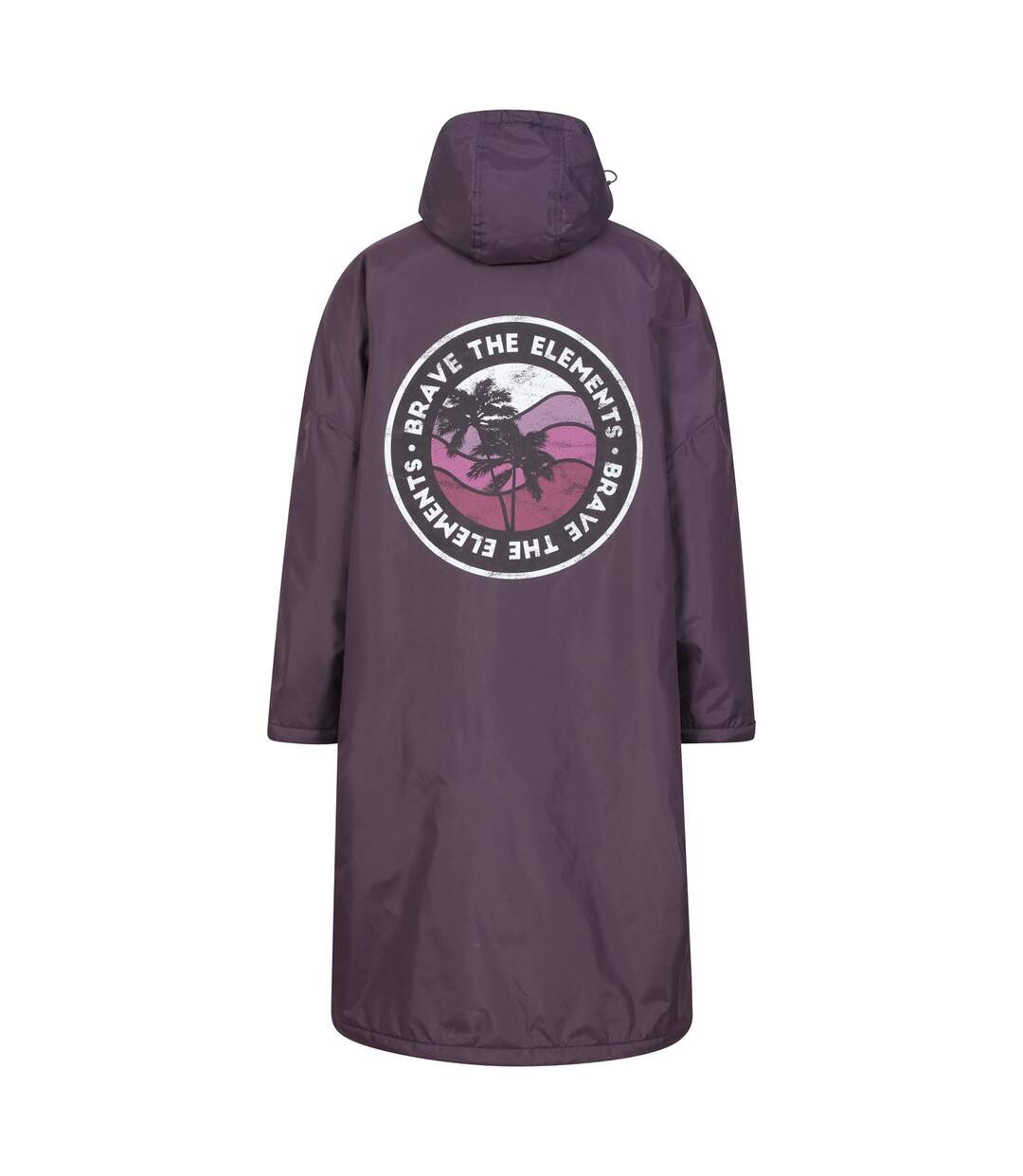 Womens/ladies tidal waterproof changing robe s purple Mountain Warehouse-2