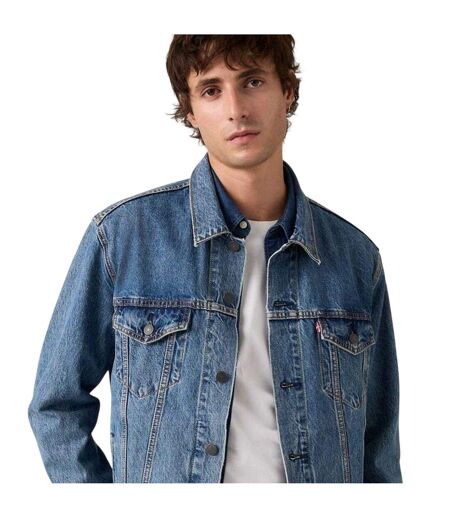Veste Camionneur Manches Longues Homme Bleu Délavé Levis