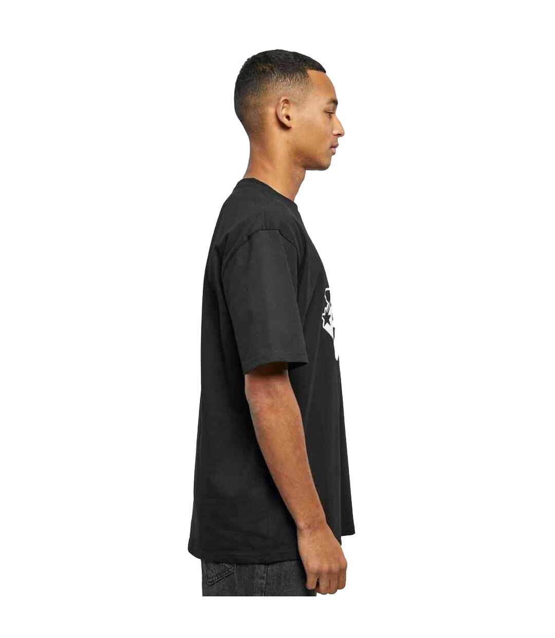 T-shirt Motif/style Étoile Filante Homme Noir Starter Black Label-3
