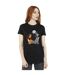 Disney Femmes/Les femmes Lady And The Tramp Moon - T-shirt boyfriend en coton (Noir) - UTBI30742-2