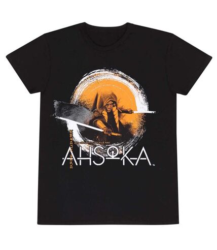 Star Wars Unisex Adult Crossblades Ahsoka T-Shirt (Black)