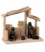 Crèche de Noël Toitures en Pente 23cm Marron-1